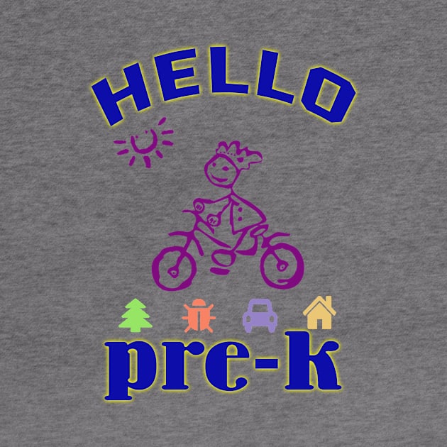 Hello Pre-K, Kindergarten Welcome Design by YeaLove